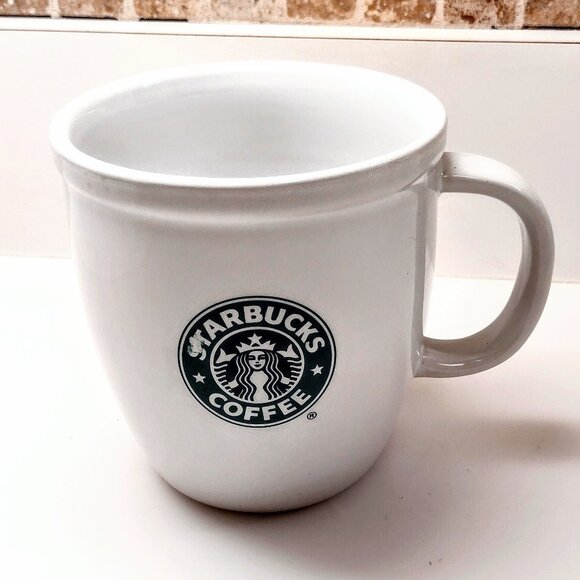 Starbucks Heavy Barrel Coffee Mug White Siren-Mermaid 16 Oz Cup 2007 Orig. Store - Picture 5 of 8